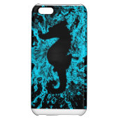 Neon seahorse iphone 5C case, turquoise iPhone Case (Back)