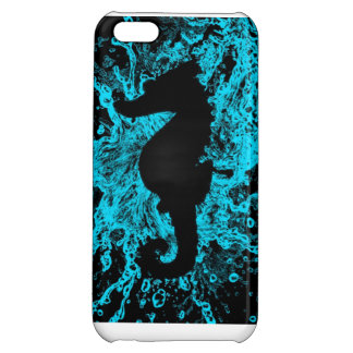 Neon seahorse iphone 5C case, turquoise iPhone 5C Cover