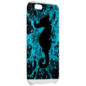 Neon seahorse iphone 5C case, turquoise iPhone Case (Back Right)