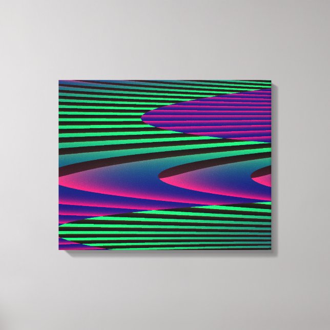 Neon Seas Canvas Print (Front)