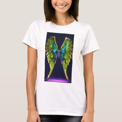 Neon Seraph Angel Wings T_Shirt T_Shirt