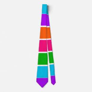 Neon Sherbet Stripes   Neck Tie