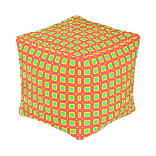 Neon Shining Pattern Pouf