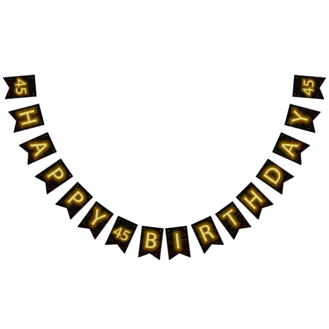 Neon Sign on Brick for 45th Birthday (All)