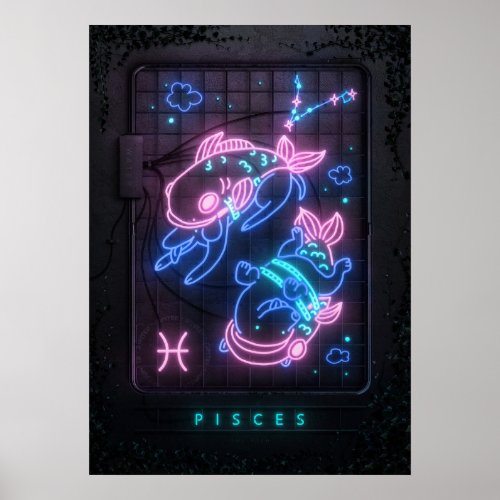 Neon Sign Pisces