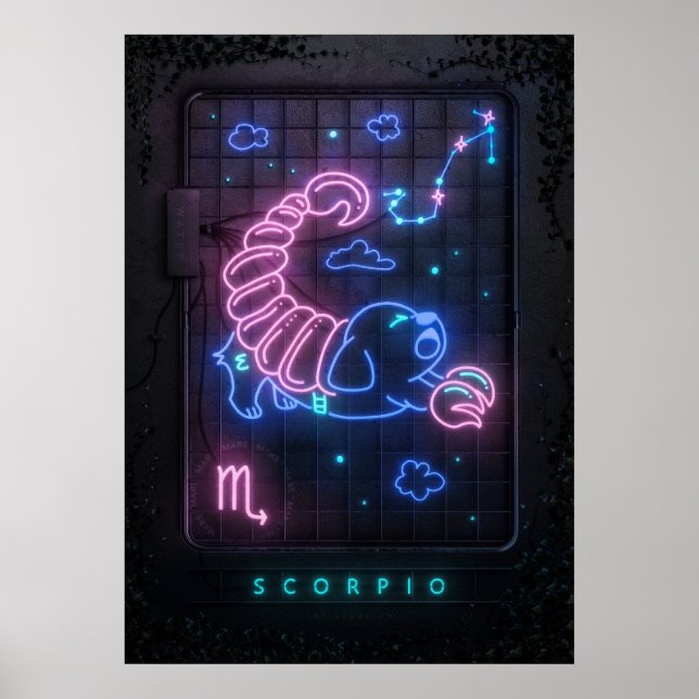Neon Sign Scorpio (Front)