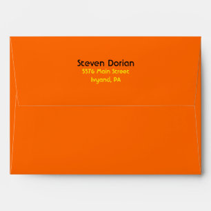 NEON SIGNS Bar Bat Mitzvah Invitation2 Envelope