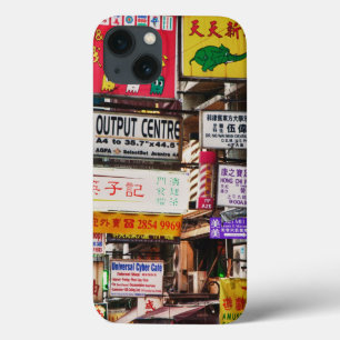 Neon signs in the streets of Hong Kong iPhone 13 Case