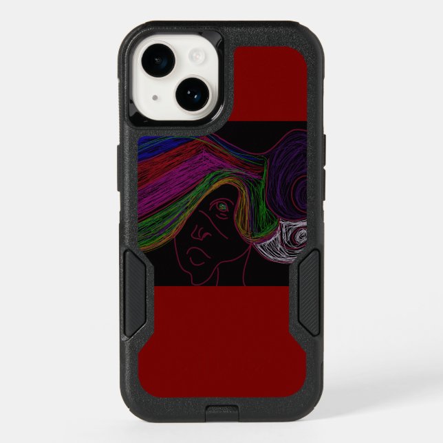 Neon Silhouette  Otterbox iPhone Case (Back)