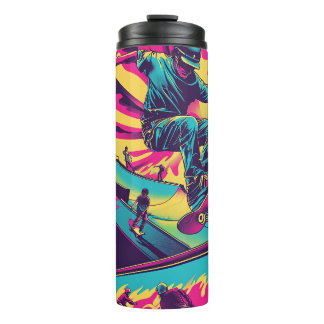 Neon Skatepark Action Tumbler 