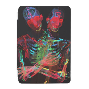 Neon Skeleton Embrace Art Fusion iPad Mini Cover