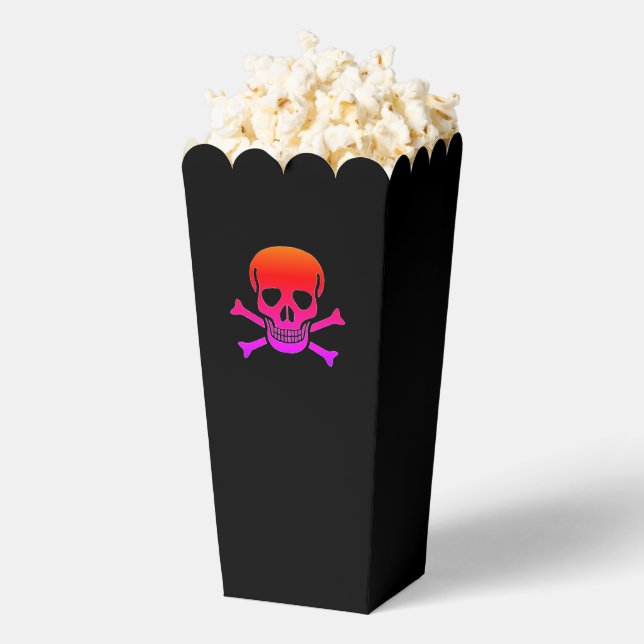 Neon Skull black popcorn boxes (Popped)