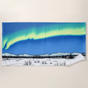 Neon sky beach towel
