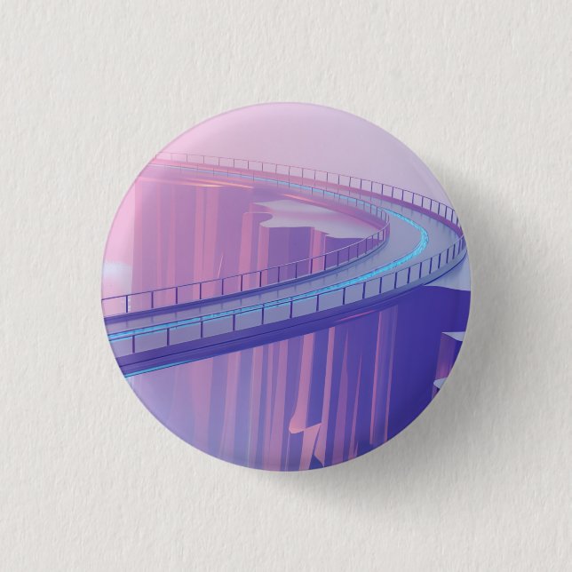 Neon Skybridge Dreamscape Button (Front)