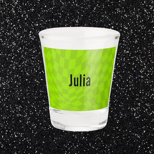 Neon Slime Green Summer Bachelorette Bridal Party Shot Glass