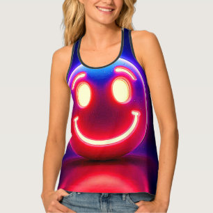 Neon Smile: Happy Glow Tank Top