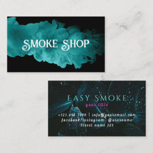 Neon Smoke Shop Business Card