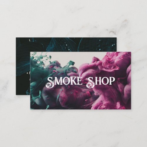 Neon Smoke Shop Business Card