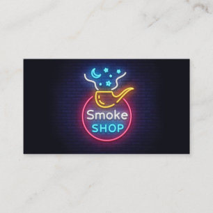 Neon Smoke Shop Business Card