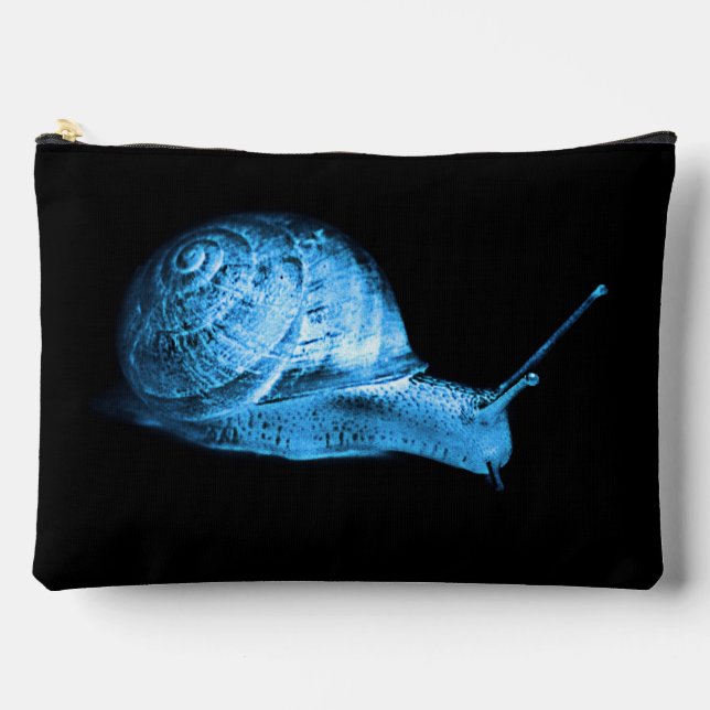 Neon snail accessory pouch (Front)