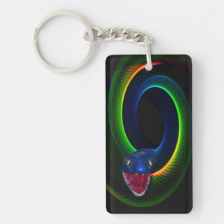 Neon Snake Keychain