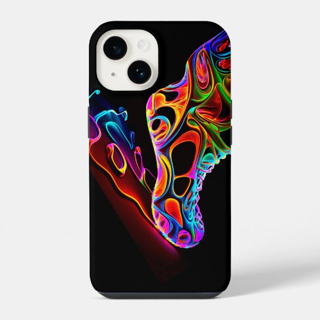 Neon Sneaker Iphone Case (Back)