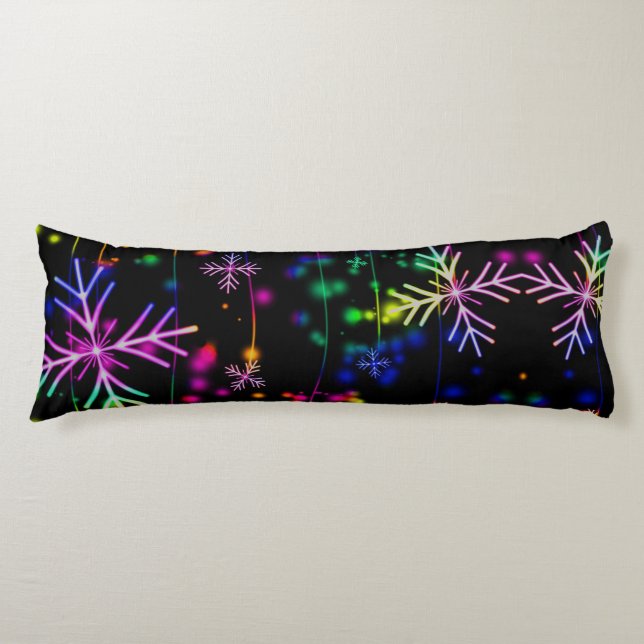 Neon Snow Body Pillow (Front)