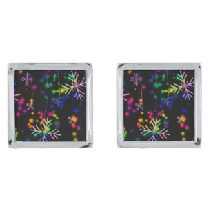 Neon Snow Cufflinks