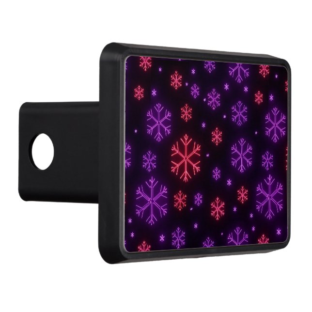 Neon Snowflakes Hitch Cover (Right)