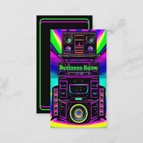 Neon Sound Business Card