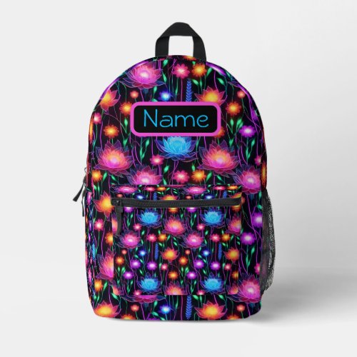 Neon Space Flower Backpack
