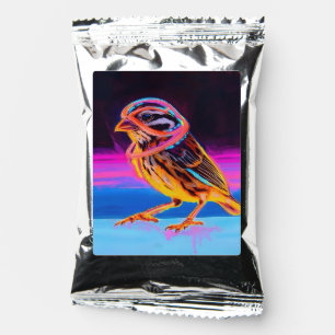 Neon Sparrow with Glowing Accents Coffee Drink Mix