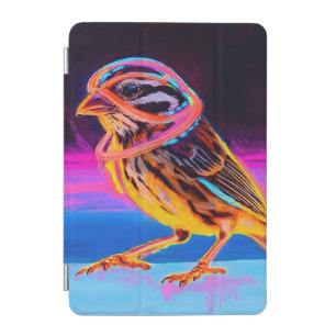 Neon Sparrow with Glowing Accents iPad Mini Cover
