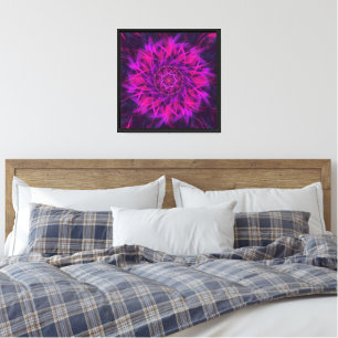 Neon Spiral Canvas Print