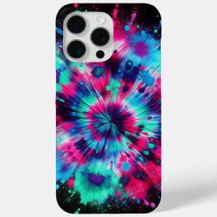 Neon Splash, Tie-dye iPhone 15 Pro Max Case