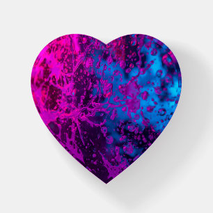 Neon Splashes Of Purple Paperweight