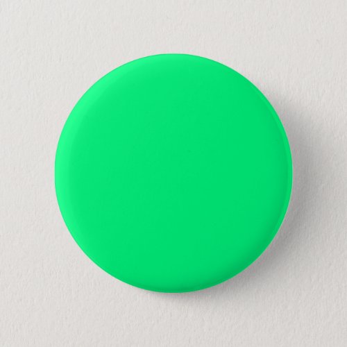 Neon Spring Green Solid Color  Classic Button