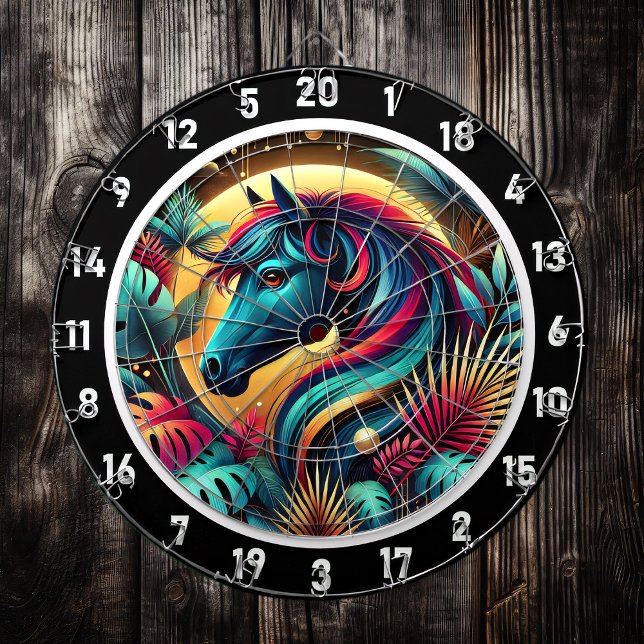 Neon Stallion Tropical Retreat Dart Board (Creator Uploaded)
