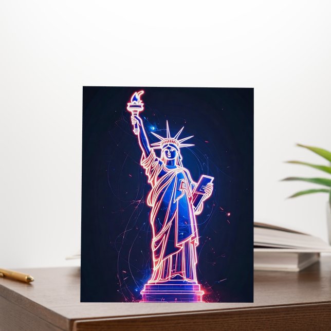 Neon Statue of Liberty Poster  (In Situ (Office))