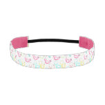 Neon Stethoscope Pattern Athletic Headband
