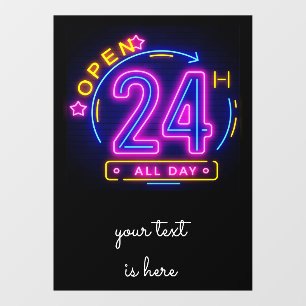 Neon Stores open 24-hour Cling Templet