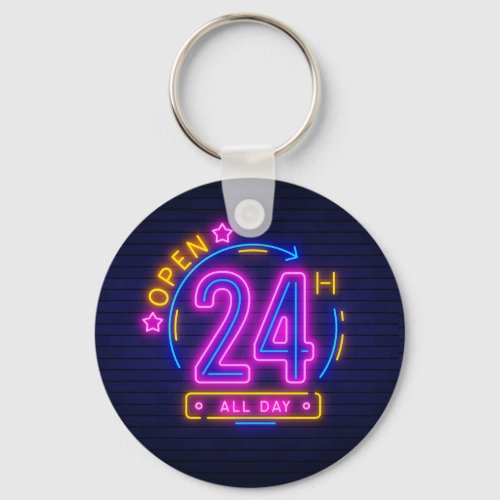 Neon Stores open 24 hours   Keychain