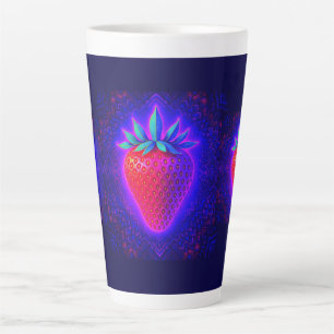 Neon Strawberry vivid Look Latte mug