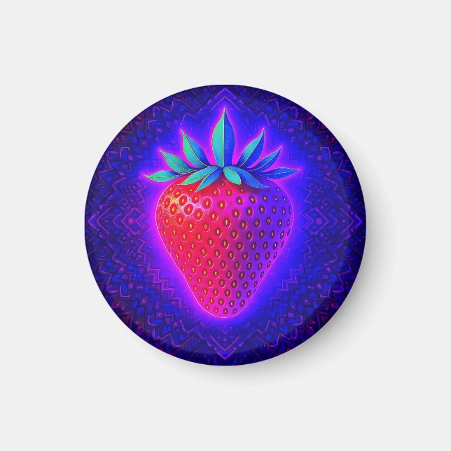 Neon Strawberry vivid Look magnet (Front)