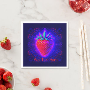Neon Strawberry vivid Look Napkin