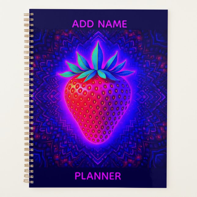 Neon Strawberry vivid Look Planner (Front)