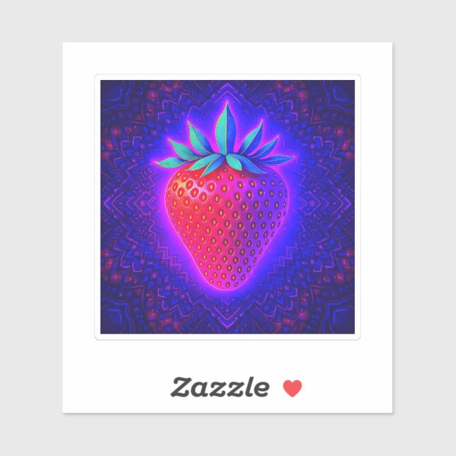 Neon Strawberry vivid Look sticket Sticker (Sheet)