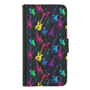 Neon Strings Samsung Galaxy S5 Wallet Case