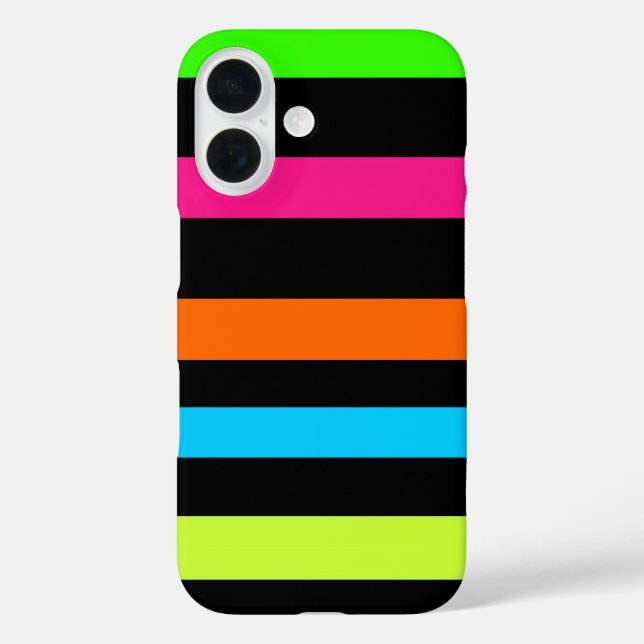 Neon stripes Case-Mate iPhone case (Back)