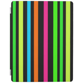 Neon stripes iPad smart cover